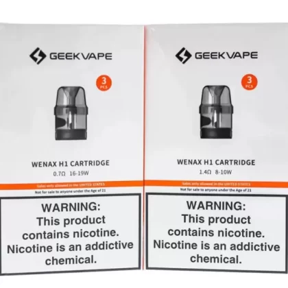 Geekvape Wenax H1 Cartridge - 0.7 ohm(16-19W), 1.4 ohm(8-10W)
