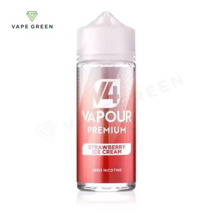 Strawberry Ice Cream Shortfill E-Liquid by V4 Vapour 100ml