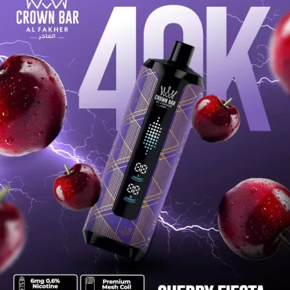 Al Fakher Crown Bar Mega Max 40K - Cherry Fiesta - Vapesonline