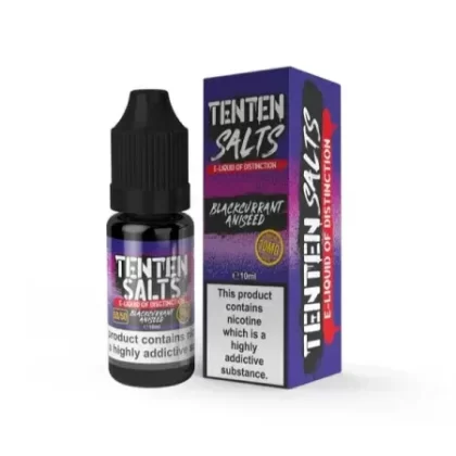 TenTen Salts 10ml – Blackcurrant Aniseed