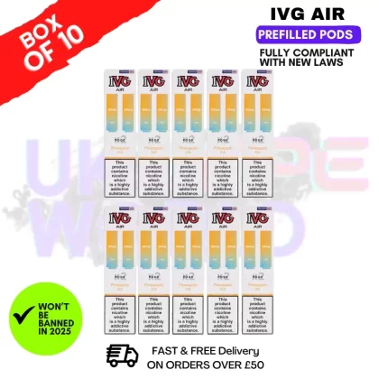 Pineapple ICE IVG AIR Prefilled Pod Box Of 10