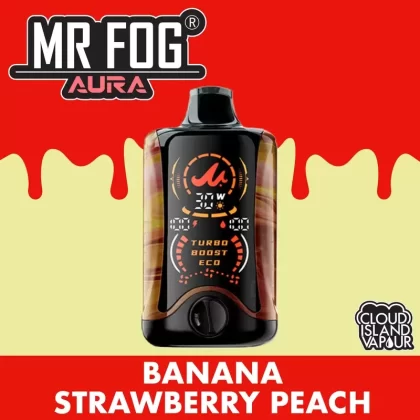 MR FOG AURA 60K Disposable Vape – Banana Strawberry Peach