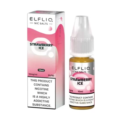 ELFLIQ Strawberry Ice Nic Salt E-Liquid - Strength#10mg>20mg