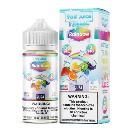 Pod Juice Salt Rainbow Freeze Tobacco Free Nicotine E-Juice 30ml