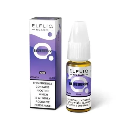 BLUEBERRY NICOTINE SALT E-LIQUID BY ELFLIQ – ELFBAR