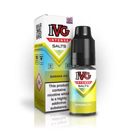 IVG Intense Nic Salt E Liquid Banana Ice - Nicotine strength#20mg>10mg