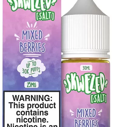 Skwezed SALT E-Liquid 30ml - Frozen Blue Raspberry (Frozen Blue Blast) / 50mg