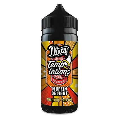 Doozy Vape Temptations Muffin Delight 100ml Shortfill E-Liquid - Ecigpremium