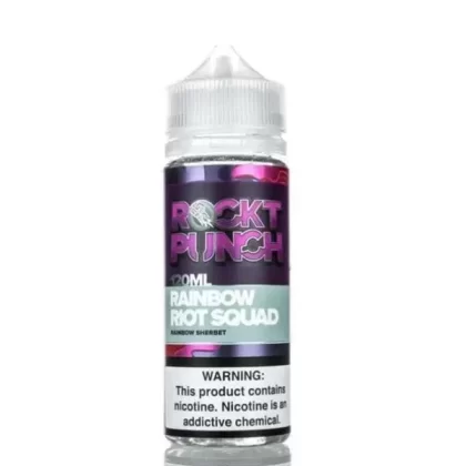 RAINBOW RIOT SQUAD E LIQUID BY OKVMI – ROCKT PUNCH 100ML 70VG