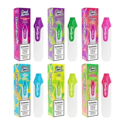 Cloud Nurdz Disposable Series | 3500 Puffs | 10mL *** - Blue Raspberry Peach ICED - 50mg