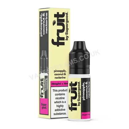 Pineapple Coconut & Nectarine Nic Salt E-Liquid by Supergood Fruit - Vapestreams Co