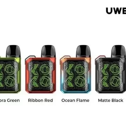 Uwell Caliburn GK2 Pod Vape Kit - Colour#Matte Black>Ocean Flame>Aurora Green>Ribbon Red