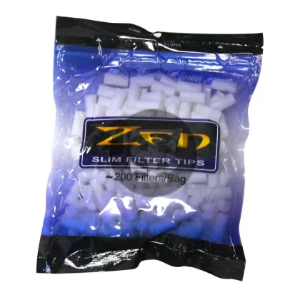Zen Filter Tips Slim White 200 Tips Per Bag
