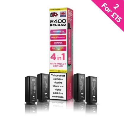 Watermelon Edition – IVG 2400 Reload 4-in-1 Prefilled PODS