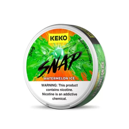 KEKO "SNAP" - Watermelon Ice - Nicotine Pouch (15 Count) - 1-Pack / 6MG