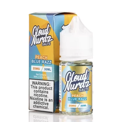 Peach Blue Razz – Cloud Nurdz Salts – 30mL - Ecigpremium