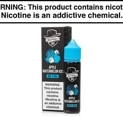 APPLE WATERMELON ICE BY MAD HATTER 60ML - Vapejuice