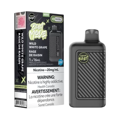 Beast Mode 8K Wild White Grape Iced Disposable Vape