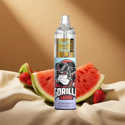 RandM Fumot Tornado 7000 Puffs Mesh Coil Disposable Vape Strawberry Watermelon