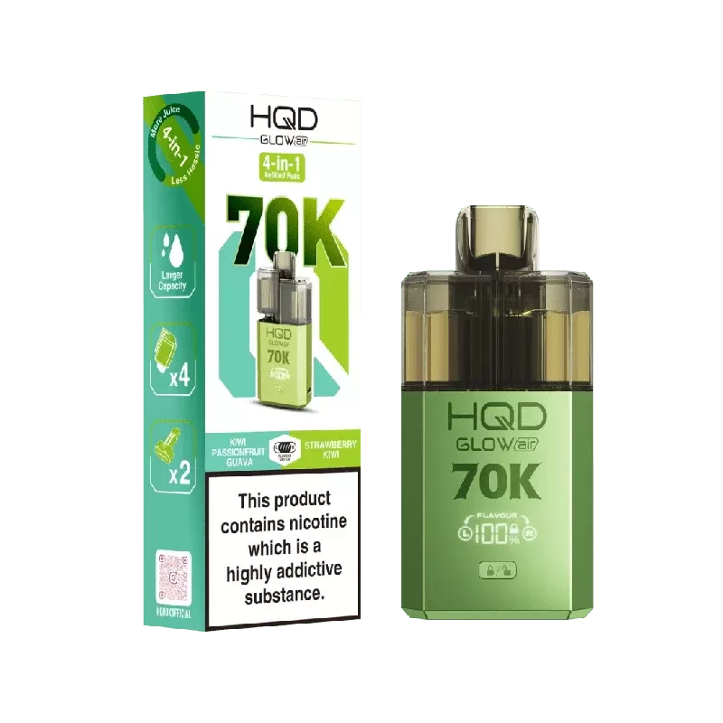 HQD Glow Air 70K Prefilled Pod Vape Kit