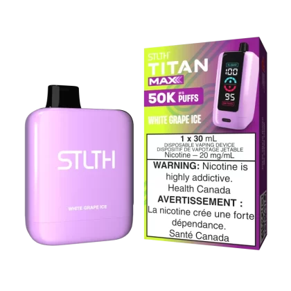 STLTH TITAN MAX - White Grape Ice - 20 mg/mL (wholeseller) - Excise ON, 20 mg/mL - ON (672C42)