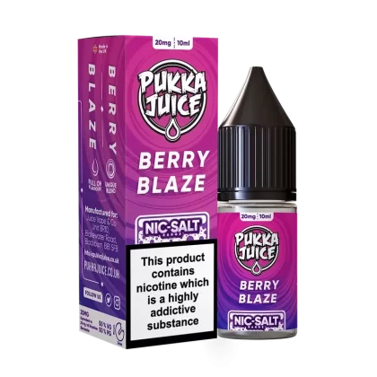 Pukka Juice Nic Salt E-Liquid Berry Blaze - Nicotine Strength#10mg>20mg