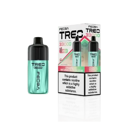 Feoba Treo 33000 Prefilled Pod Kit Strawberry Watermelon Bubblegum - Nicotine Strength#20mg (8A04CE) (8A04CE)