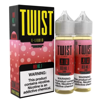 TWISTED E-Liquid - Red No. 1 (Watermelon Madness) - 120ML E-Liquid (Twin 60ML Pack)