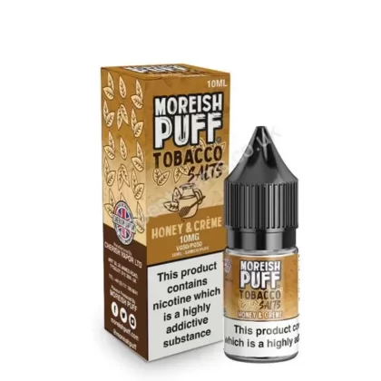 Honey & Creme Nicotine Salt E-Liquid by Moreish Tobacco Salts - Vapestreams Co