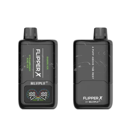 Rufpuf Flipper X Disposable – Strawberry Kiwi Ice + Guava Ice 20/40/50mg (20000Puffs) - Vape Product, Vape Product