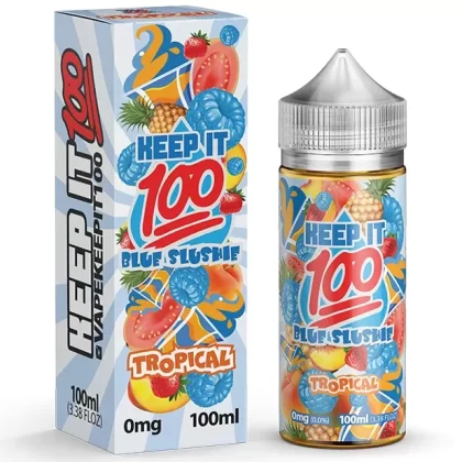 Keep It 100 Blue Slushie Tropical 100ml High Vg 0MG E-Liquid