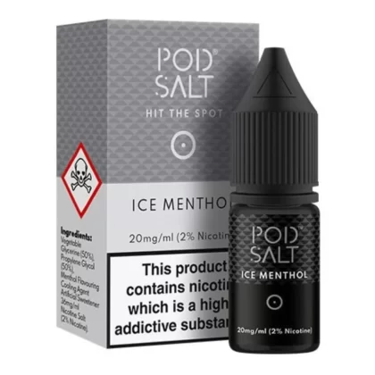 Ice Menthol Nic Salt E-Liquid by Pod Salt (10ml) - 11mg