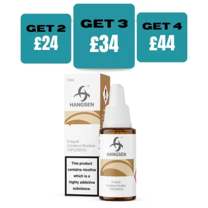Hangsen 10ml E-Liquids - Box of 10 - 18 MG / Gold & Silver