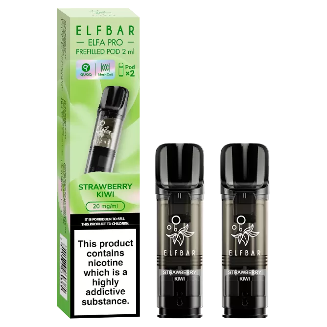 Strawberry Kiwi Elfbar Elfa Pro Pods - Ecigwizard