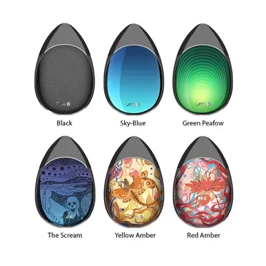 Suorin Drop 2 Kit - Color#Black>Dream Purple>Peacock Plume>Red Amber>Marbel Agate>Mona Lisa>Purple Amber>Sakura Pink>Sky Blue>Sunglow>The Scream>Yellow Amber