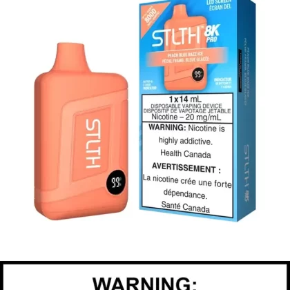 Peach Blue Razz Ice STLTH 8K Pro Disposable Vape