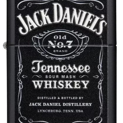 Zippo Lighter – Jack Daniel’s Tennessee Whiskey on Black Matte