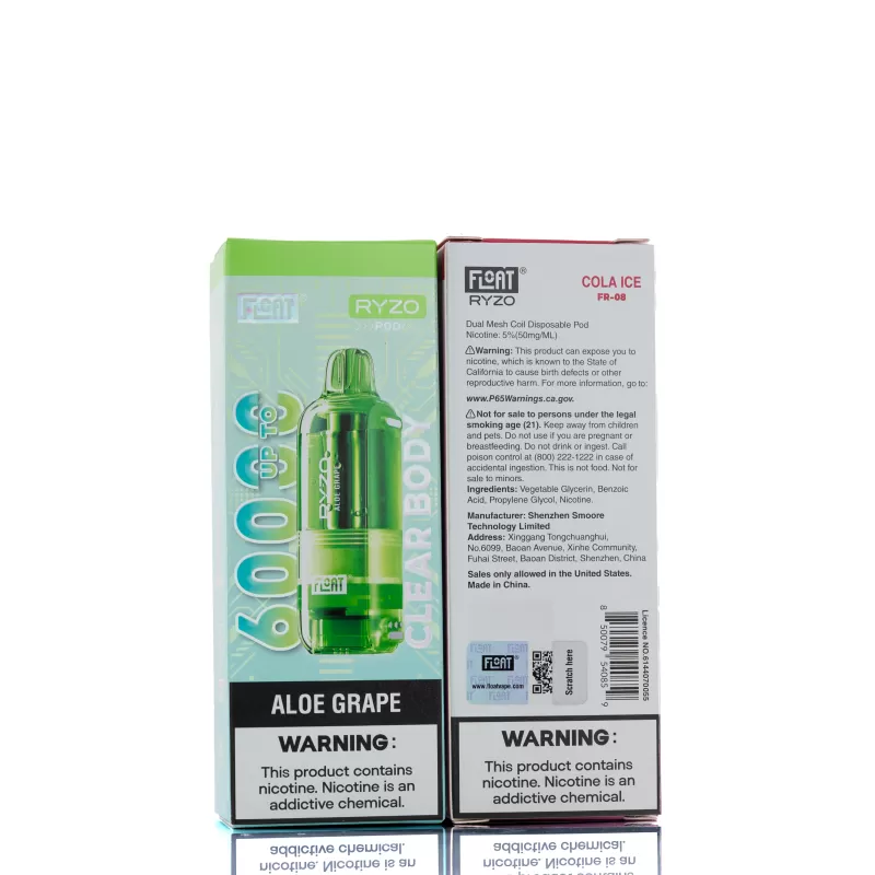 Float Ryzo 60K Disposable Vape Pods - Aloe Grape - Image 3