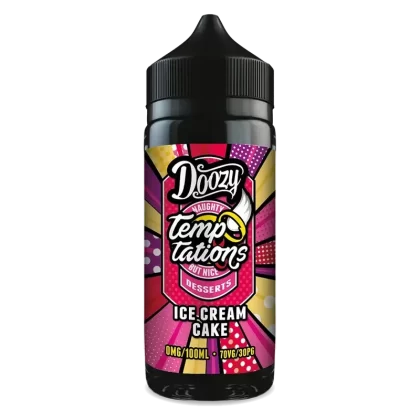 Doozy Vape Temptations Ice Cream Cake 100ml Shortfill E-Liquid - Ecigpremium