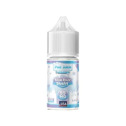 Pod Juice – Blue Razz Slushy Freeze – Salt Nic – 30mL - Vape Product, Vape Product