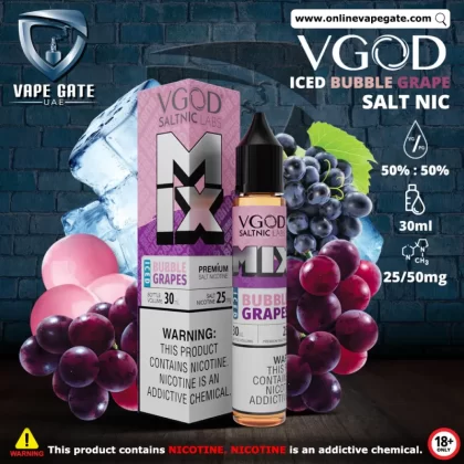 VGOD Iced Bubble Grapes Salt Nic - 30ml - 25 mg