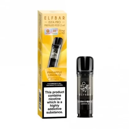 Pineapple Lemon Qi Prefilled Pods Elfa PRO Series by Elf Bar (2 x 2ml) - 20mg
