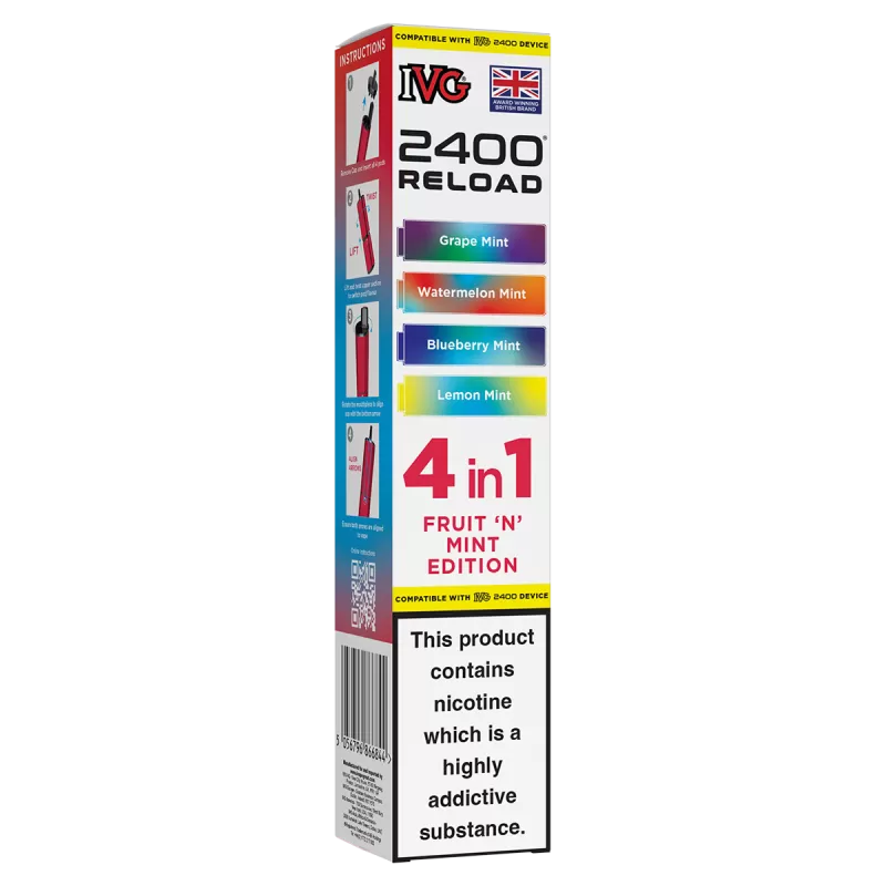 Fruit 'N' Mint Edition IVG 2400 Refill Pods - Vapeshop Co