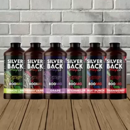 Silverback Hemp Co Delta 9 Syrup 800mg - flavor profile#Grape>Strawberry>Watermelon>Lemon Lime>Fruit Punch>Cherry Vanilla (68D941)