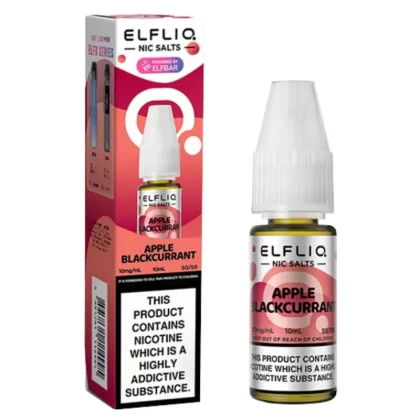 Apple Blackcurrant Nic Salt E-Liquid by Elf Bar Elfliq (10ml) - 5mg