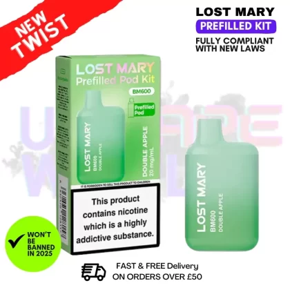 Double Apple Lost Mary BM600 Prefilled Pod Kit