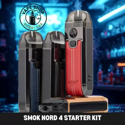 Smok Nord 4 Starter Kit Vape Pod ( Leather Series ) - Black, Blue
