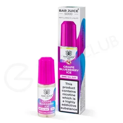 Grape Blueberry Ice Nic Salt E-Liquid by Bar Juice 5000 - Ecigpremium