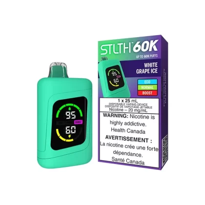 STLTH 60K White Grape Ice Disposable Vape