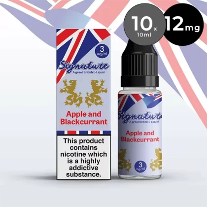 Signature 12mg 10ml E-Liquid (pack of 10)